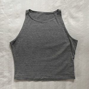 American Apparel - Gray Sleeveless Crop Top